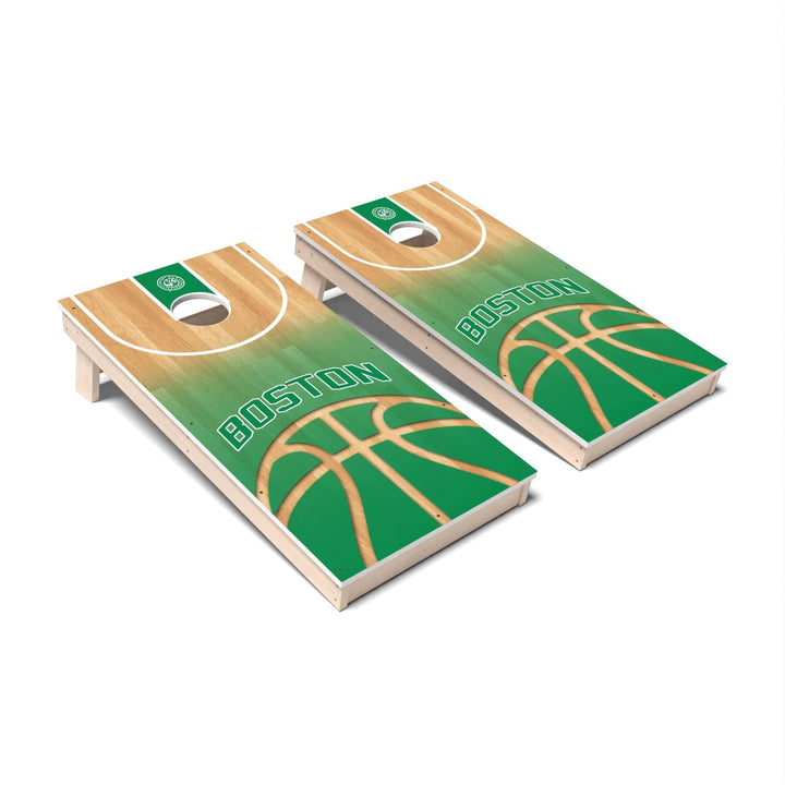 Slick Woody's Cornhole Co. Cornhole Board Basketball Boston Cornhole Boards - All Weather