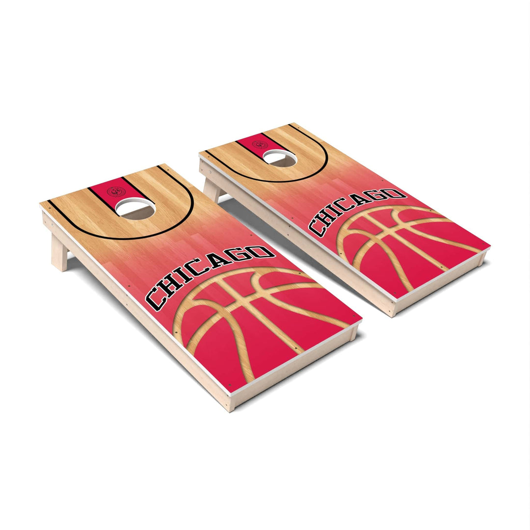 Slick Woody's Cornhole Co. Cornhole Board Basketball Chicago Cornhole Boards - All Weather