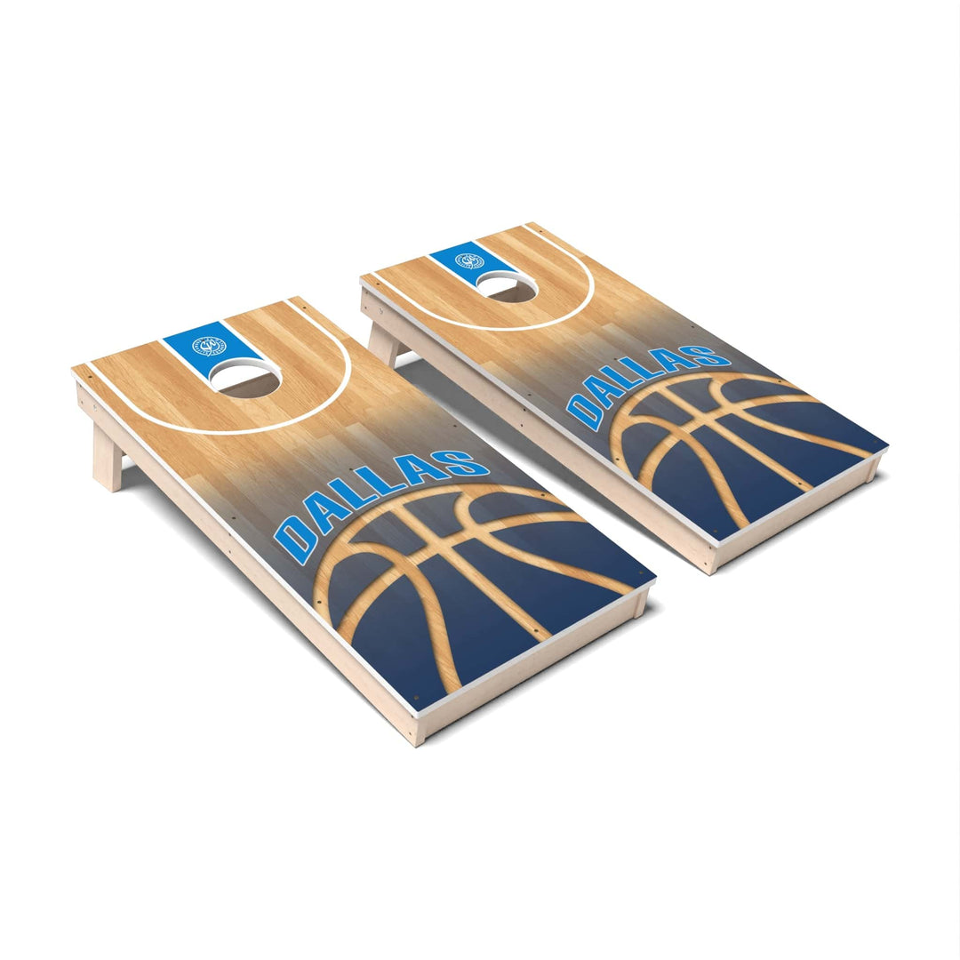 Slick Woody's Cornhole Co. Cornhole Board Basketball Dallas Cornhole Boards - All Weather