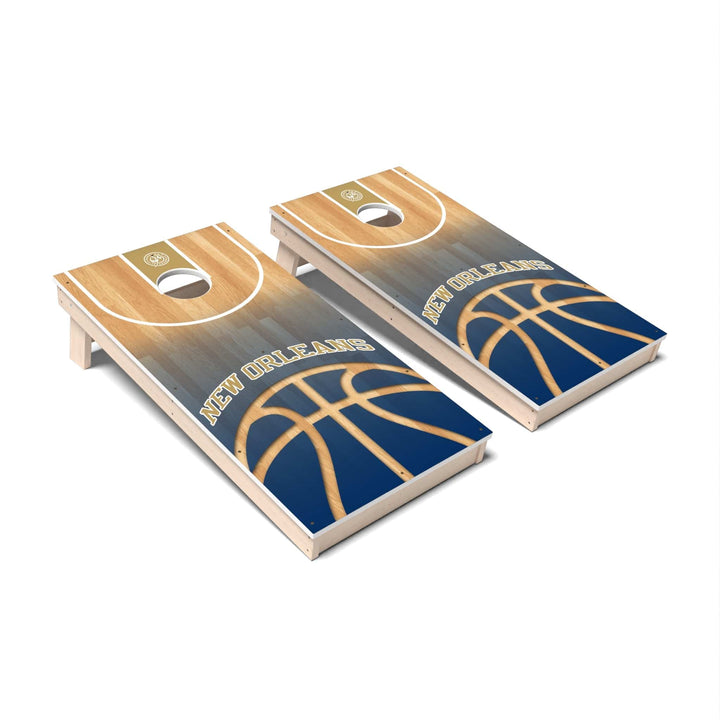 Slick Woody's Cornhole Co. Cornhole Board Basketball New Orleans Cornhole Boards - All Weather