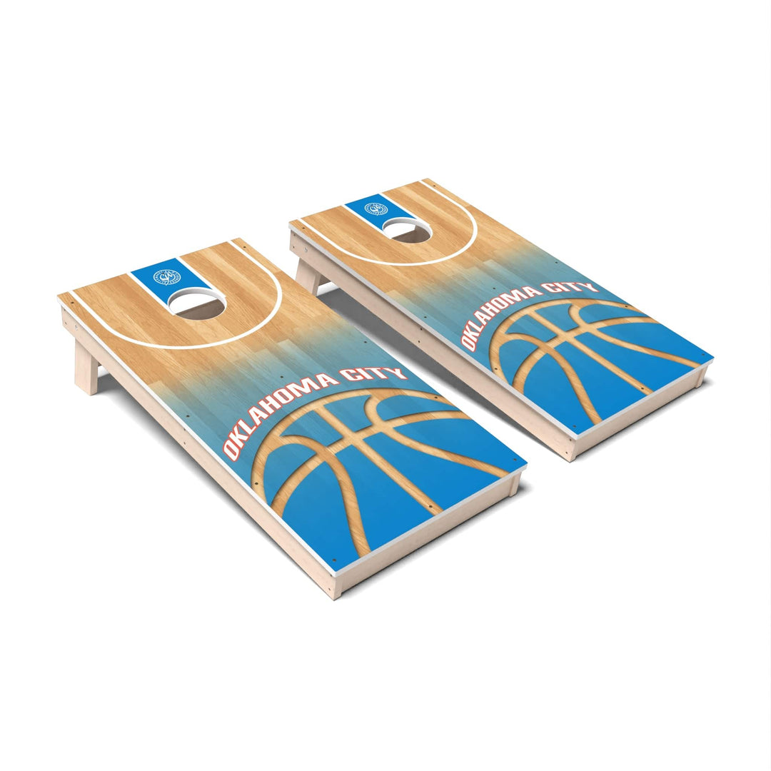 Slick Woody's Cornhole Co. Cornhole Board Basketball Oklahoma Cornhole Boards - All Weather