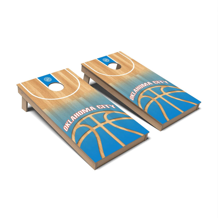 Slick Woody's Cornhole Co. Cornhole Board Basketball Oklahoma Cornhole Boards - Backyard