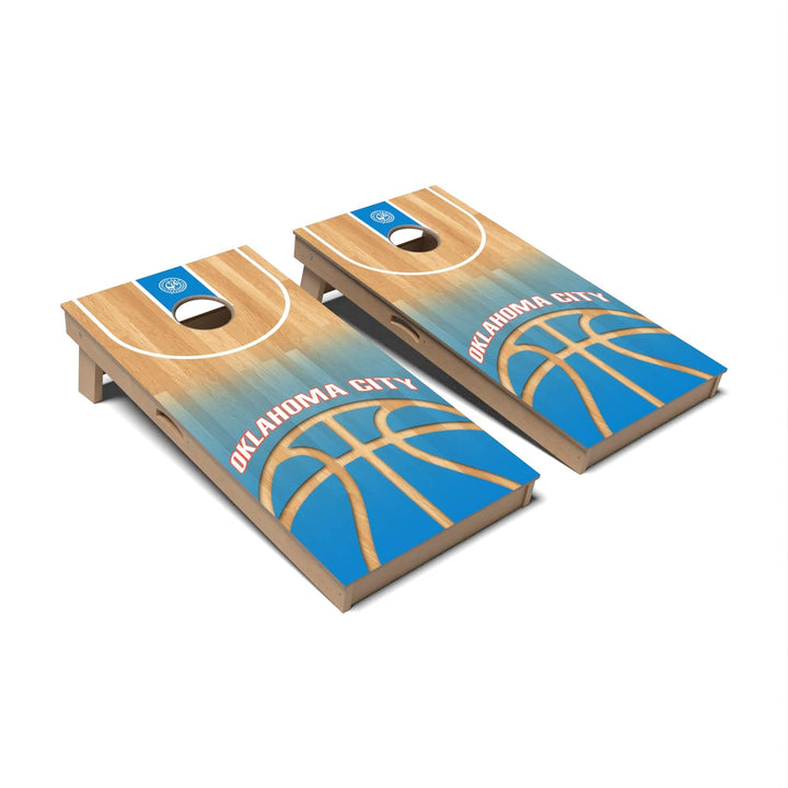 Slick Woody's Cornhole Co. Cornhole Board Basketball Oklahoma Cornhole Boards - Professional Signature