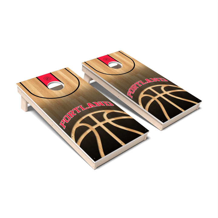 Slick Woody's Cornhole Co. Cornhole Board Basketball Portland Cornhole Boards - All Weather