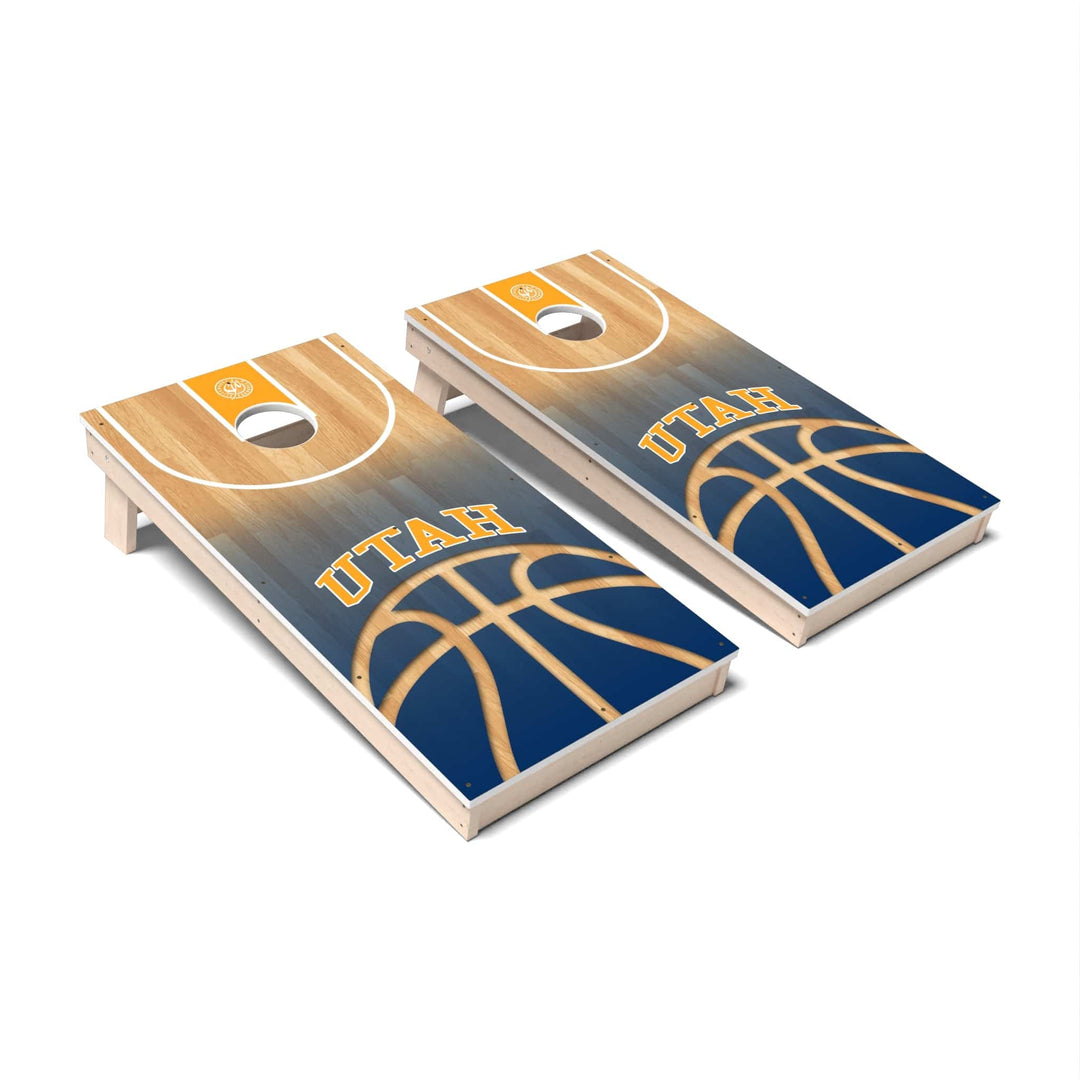 Slick Woody's Cornhole Co. Cornhole Board Basketball Utah Cornhole Boards - All Weather