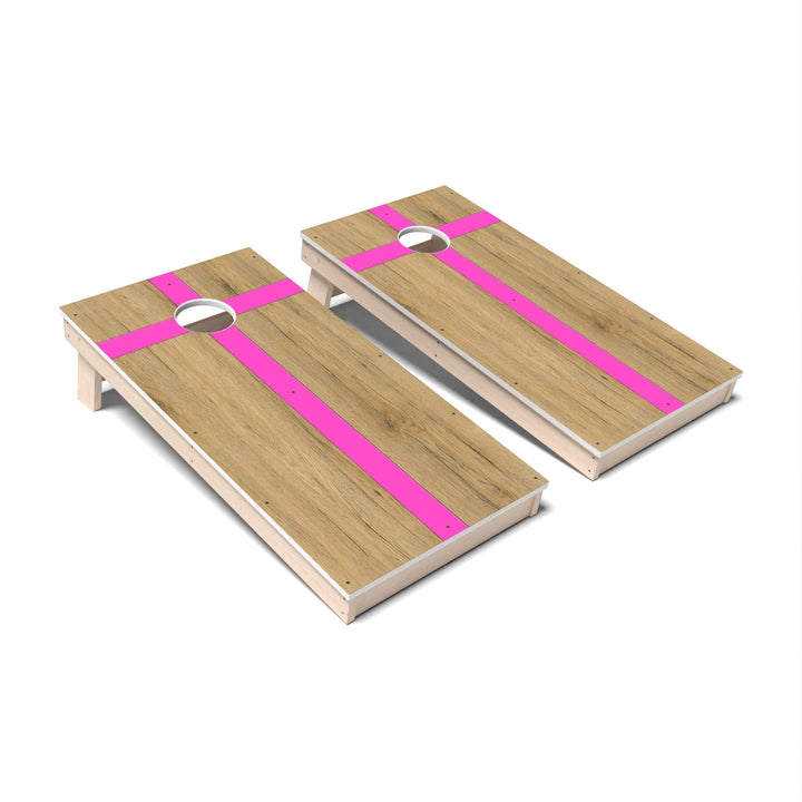 Slick Woody's Cornhole Co. Cornhole Board Berry Pink Cross Surf Surf Cornhole Boards - All Weather