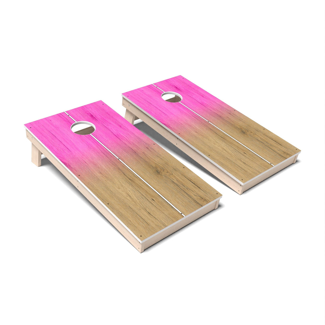 Slick Woody's Cornhole Co. Cornhole Board Berry Pink Gradient Surf Cornhole Boards - All Weather