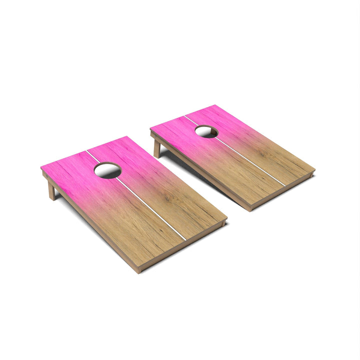 Slick Woody's Cornhole Co. Cornhole Board Berry Pink Gradient Surf Cornhole Boards - Tailgate