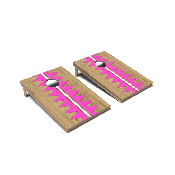 Slick Woody's Cornhole Co. Cornhole Board Berry Pink Slice Surf Cornhole Boards - Tailgate