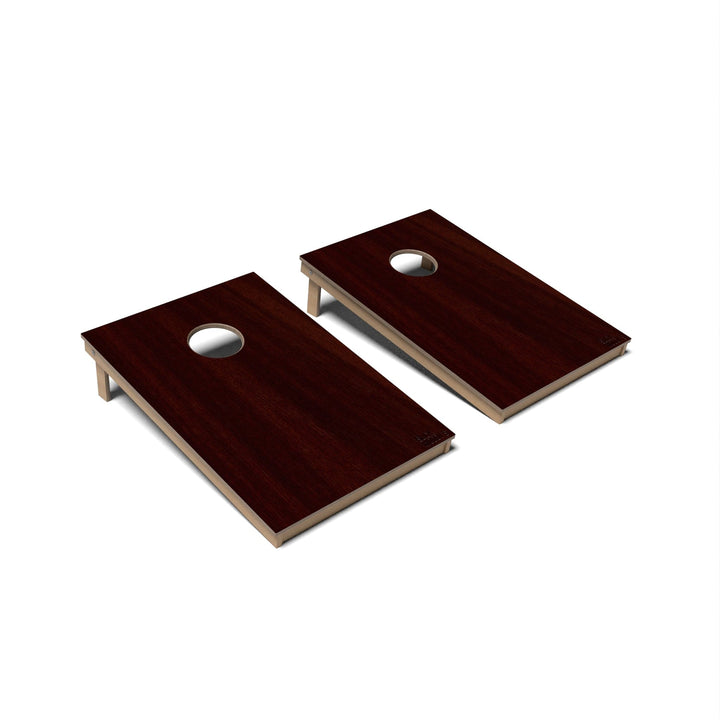 Slick Woody's Cornhole Co. Cornhole Board Black Cherry Natural Wood Cornhole Boards - Tailgate