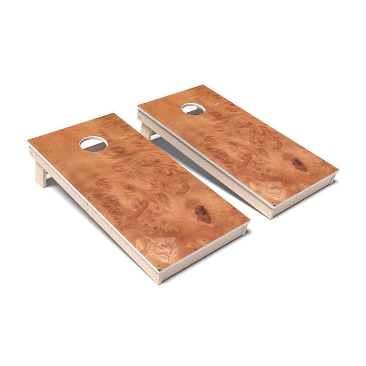 Slick Woody's Cornhole Co. Cornhole Board Burl Rustic Wood Cornhole Boards - All Weather
