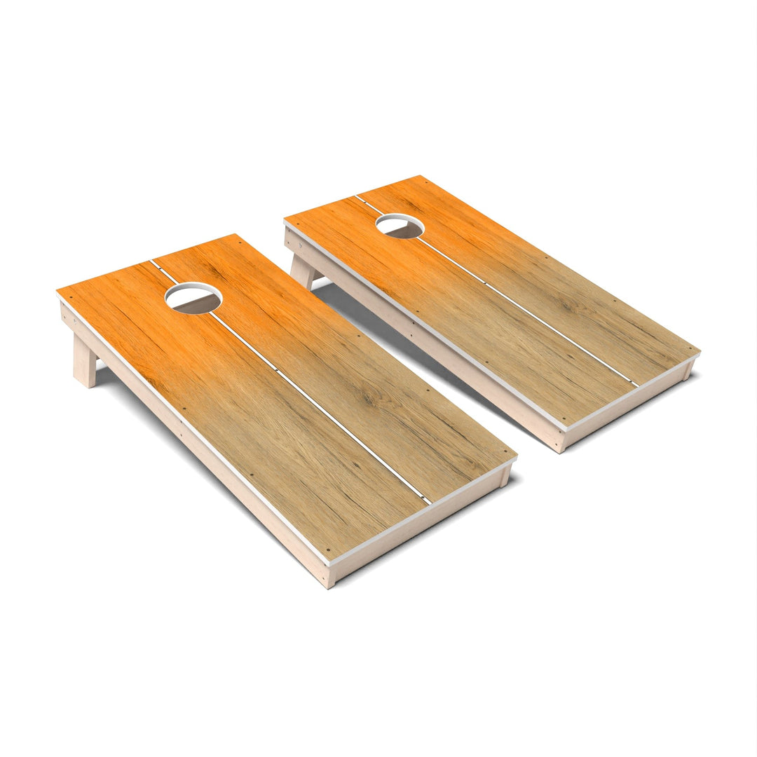 Slick Woody's Cornhole Co. Cornhole Board Burnt Orange Gradient Surf Cornhole Boards - All Weather