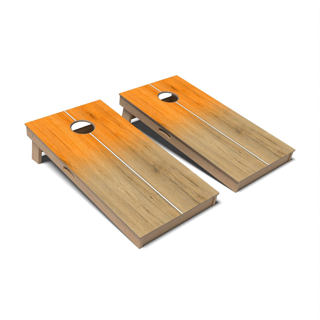 Slick Woody's Cornhole Co. Cornhole Board Burnt Orange Gradient Surf Cornhole Boards - Professional Signature