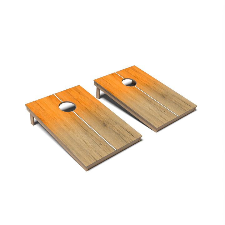 Slick Woody's Cornhole Co. Cornhole Board Burnt Orange Gradient Surf Cornhole Boards - Tailgate
