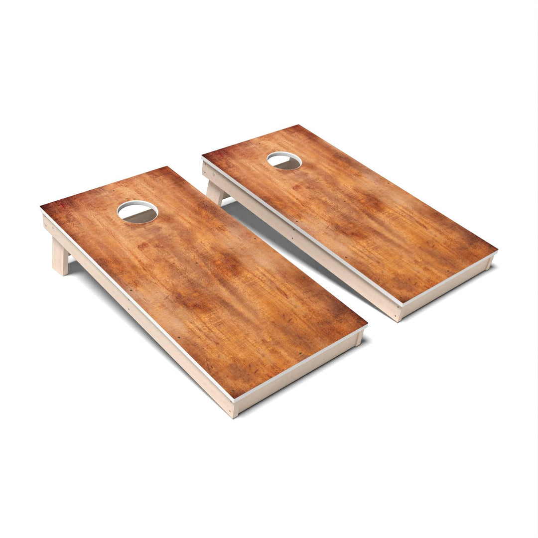 Slick Woody's Cornhole Co. Cornhole Board Burnt Rustic Wood Cornhole Boards - All Weather