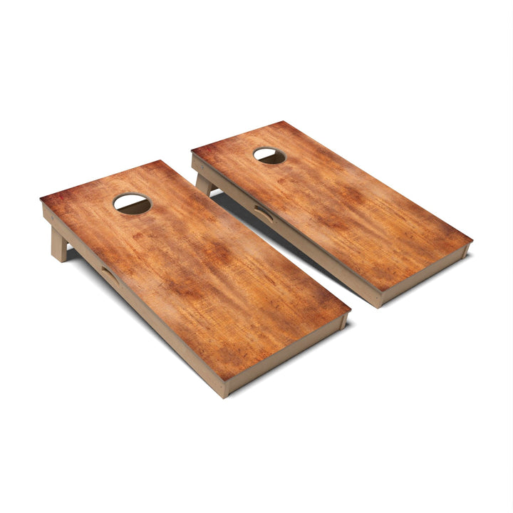 Slick Woody's Cornhole Co. Cornhole Board Burnt Rustic Wood Cornhole Boards - Professional Signature