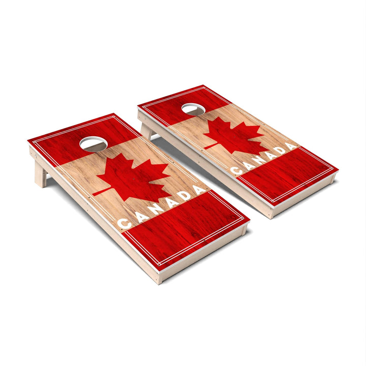 Slick Woody's Cornhole Co. Cornhole Board Canada International Flag 2.0 Cornhole Boards - All Weather