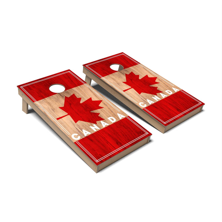 Slick Woody's Cornhole Co. Cornhole Board Canada International Flag 2.0 Cornhole Boards - Backyard