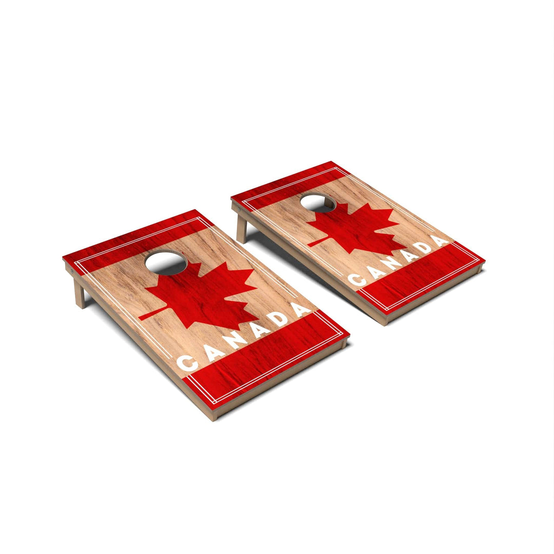 Slick Woody's Cornhole Co. Cornhole Board Canada International Flag 2.0 Cornhole Boards - Tailgate