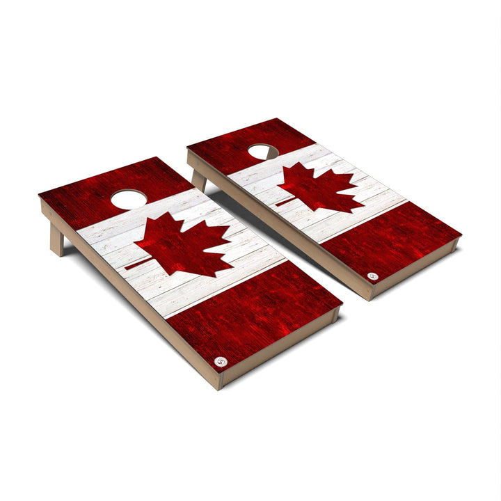 Slick Woody's Cornhole Co. Cornhole Board Canada International Flag Cornhole Boards - Backyard