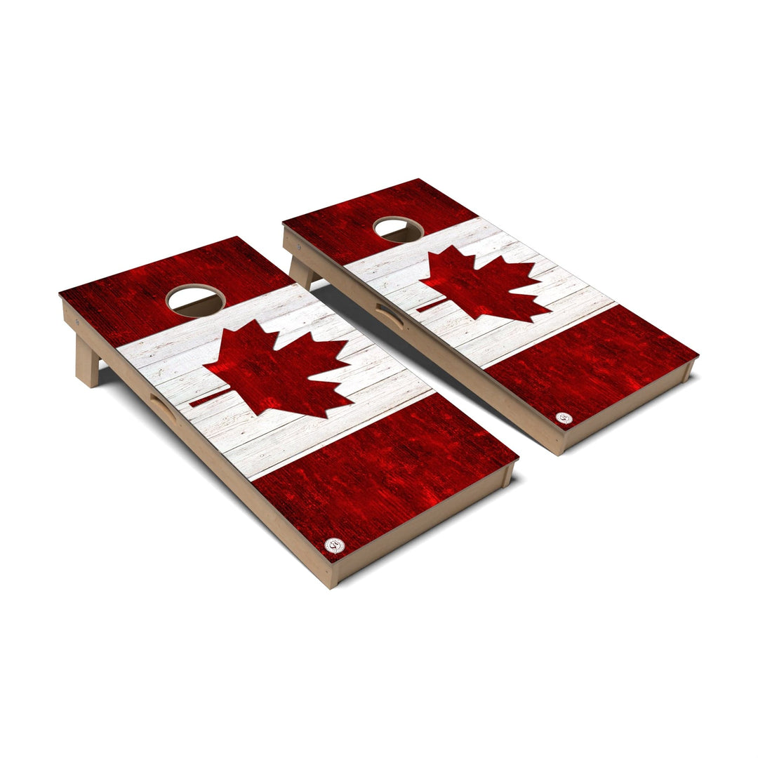 Slick Woody's Cornhole Co. Cornhole Board Canada International Flag Cornhole Boards - Professional Signature