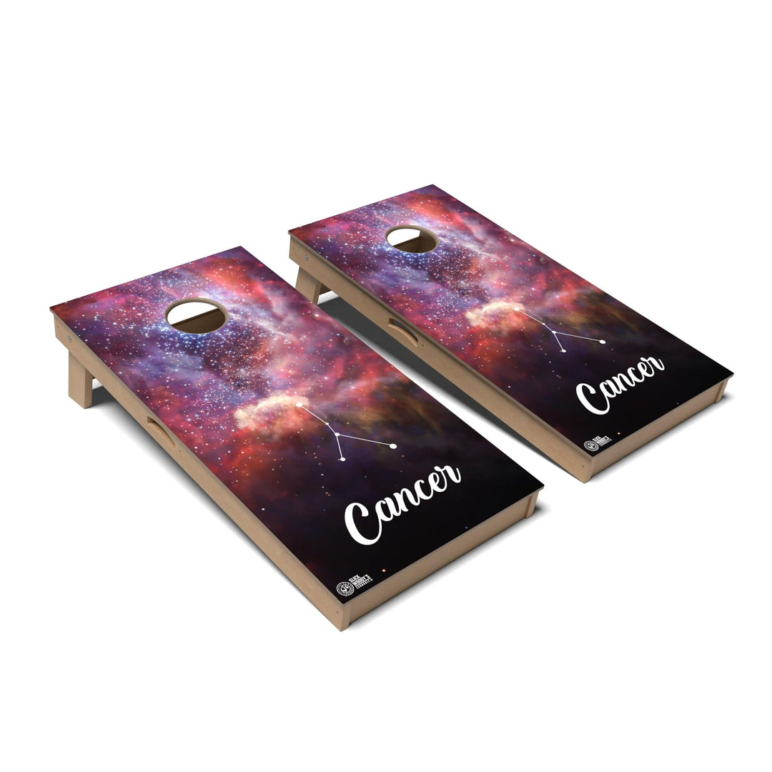 Slick Woody's Cornhole Co. Cornhole Board Cancer Zodiac Cornhole Boards - Professional Signature