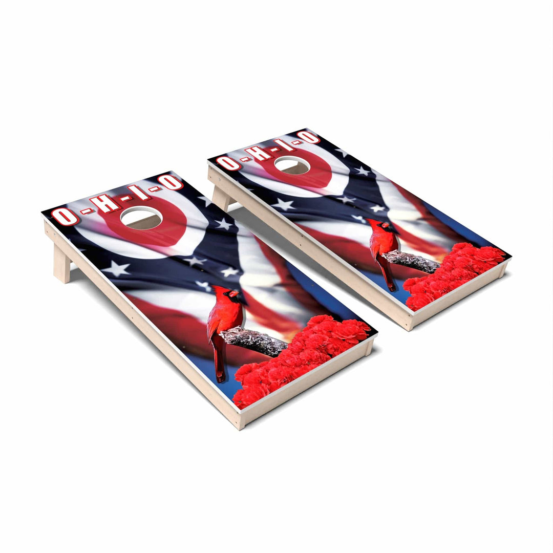 Slick Woody's Cornhole Co. Cornhole Board Cardinal Ohio Cornhole Boards - All Weather