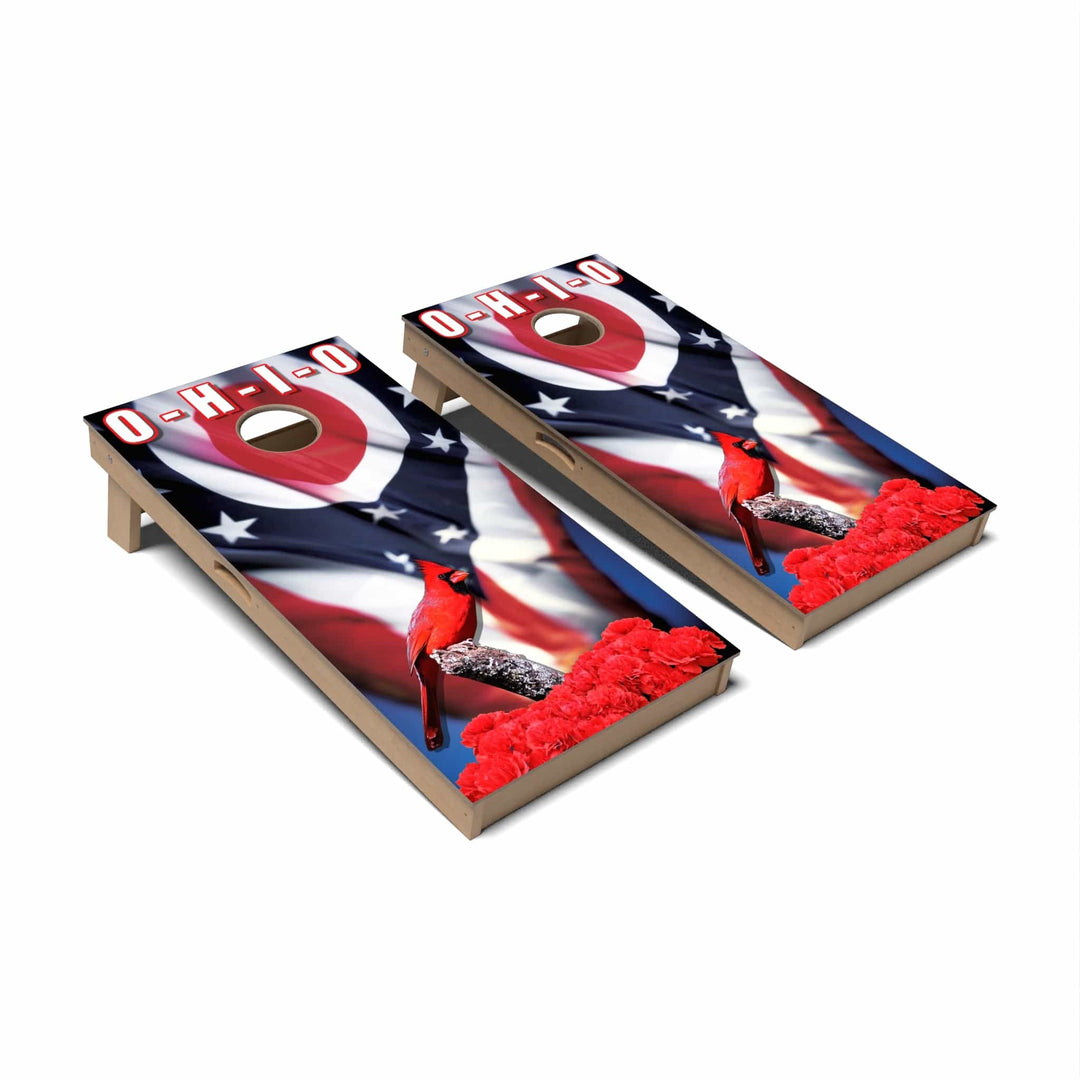 Slick Woody's Cornhole Co. Cornhole Board Cardinal Ohio Cornhole Boards - Professional Signature