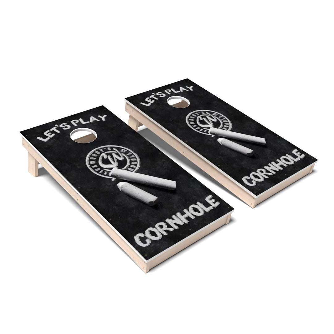 Slick Woody's Cornhole Co. Cornhole Board Chalk Artist Cornhole Boards - All Weather