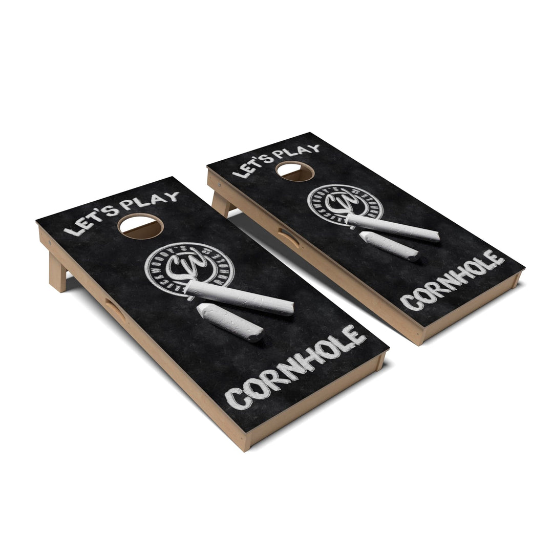 Slick Woody's Cornhole Co. Cornhole Board Chalk Artist Cornhole Boards - Professional Signature