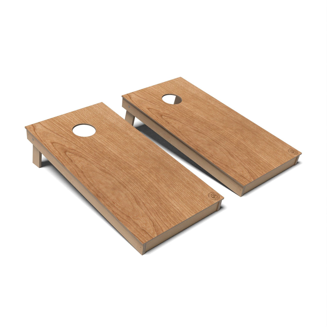 Slick Woody's Cornhole Co. Cornhole Board Cherry 2.0 Natural Wood Cornhole Boards - Backyard