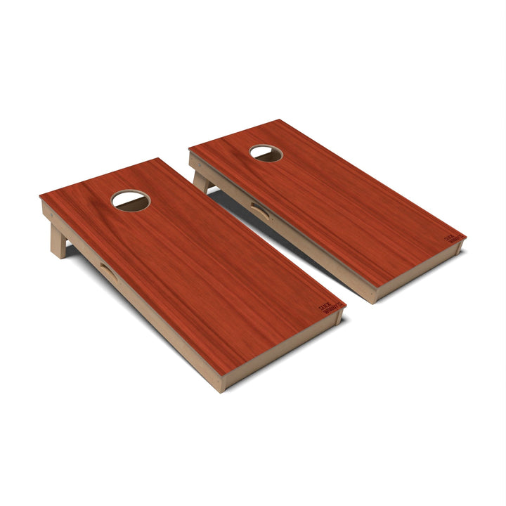 Slick Woody's Cornhole Co. Cornhole Board Cherry 3.0 Natural Wood Cornhole Boards - Professional Signature