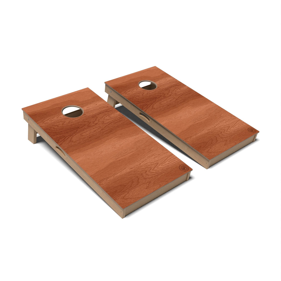 Slick Woody's Cornhole Co. Cornhole Board Cherry Natural Wood Cornhole Boards - Professional Signature