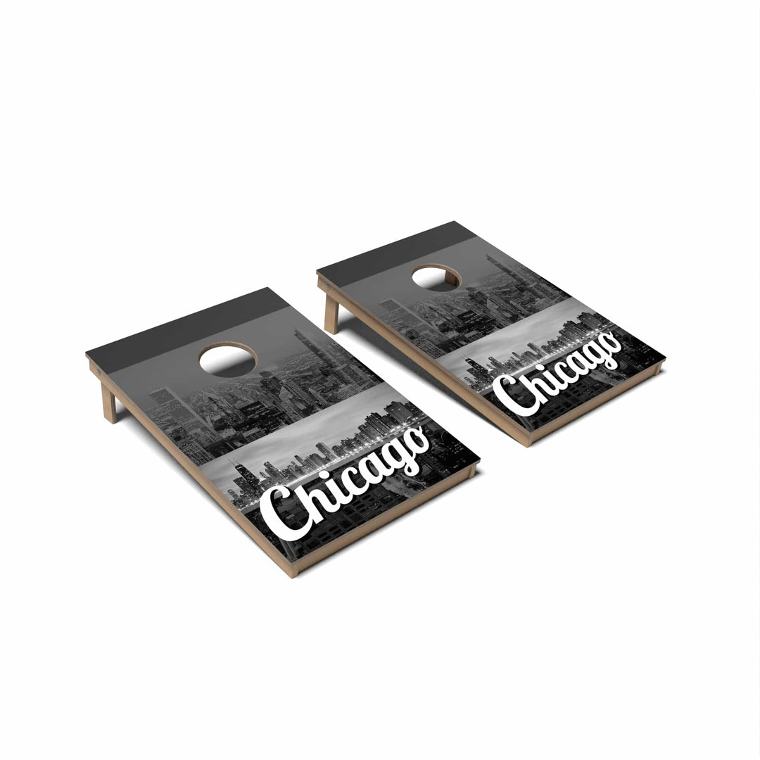 Slick Woody's Cornhole Co. Cornhole Board Chicago City Destinations Cornhole Boards - Tailgate