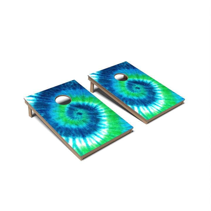 Slick Woody's Cornhole Co. Cornhole Board Cool Swirl Tie Dye Cornhole Boards - Tailgate