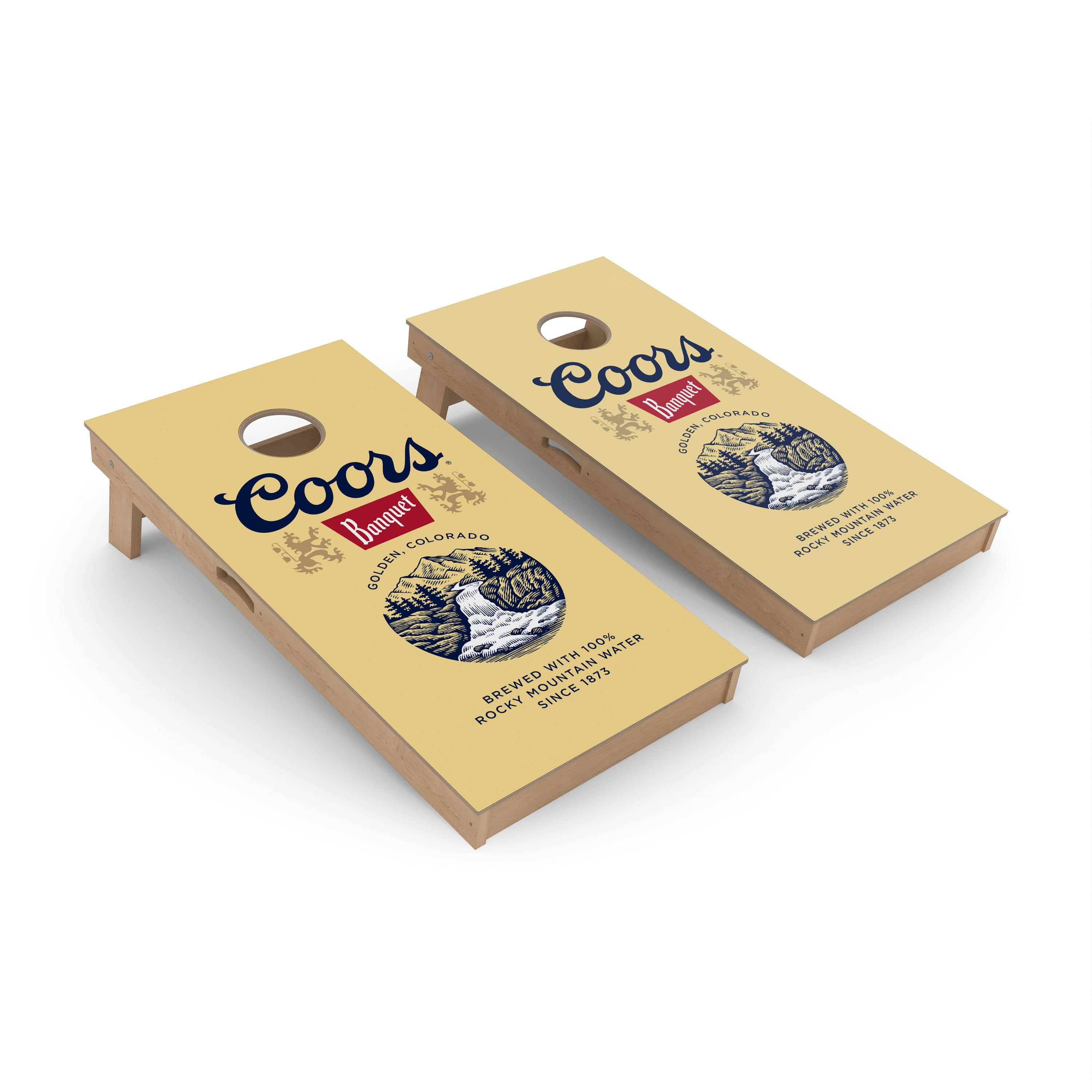 Beer Brands Cornhole Boards - Premium Signature