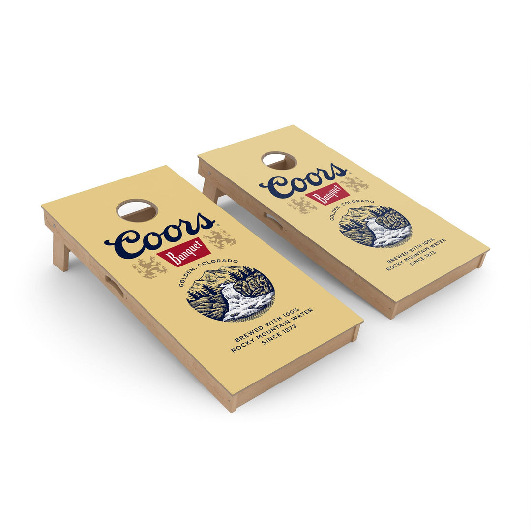 Slick Woody's Cornhole Co. Cornhole Board Coors Banquet Beer Brands Cornhole Boards - Premium Signature