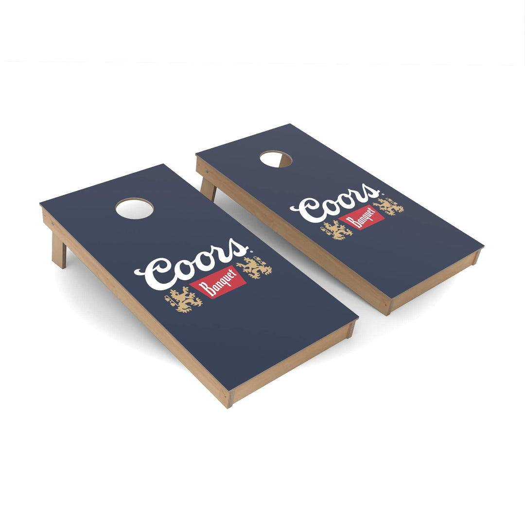 Slick Woody's Cornhole Co. Cornhole Board Coors Banquet Blue MillerCoors Cornhole Boards - Backyard