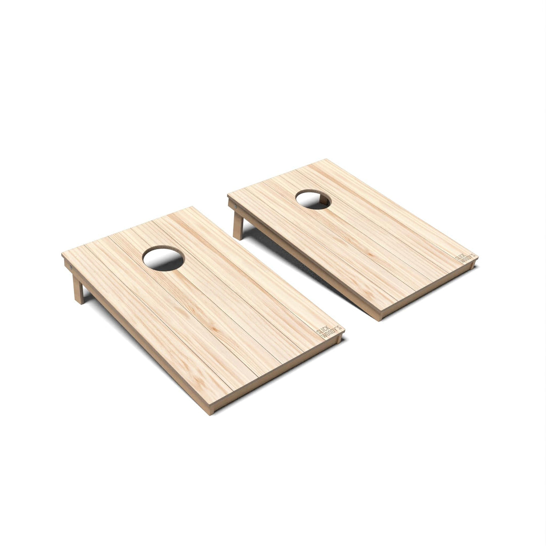 Slick Woody's Cornhole Co. Cornhole Board Country Pine Natural Wood Cornhole Boards - Tailgate