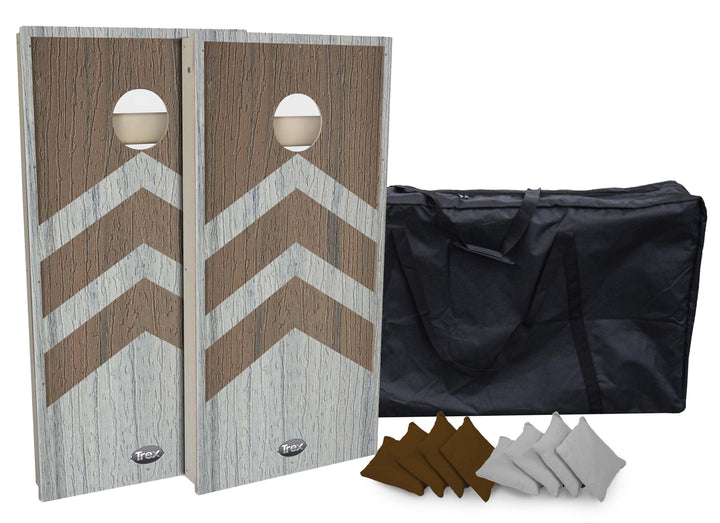 Slick Woody's Cornhole Co. Cornhole Board Custom WCCA Cornhole Board Set Trex Foggy Wharf Cornhole Boards - All Weather Bundle