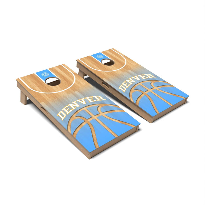 Slick Woody's Cornhole Co. Cornhole Board Denver Basketball Colorado Cornhole Boards - Professional Signature