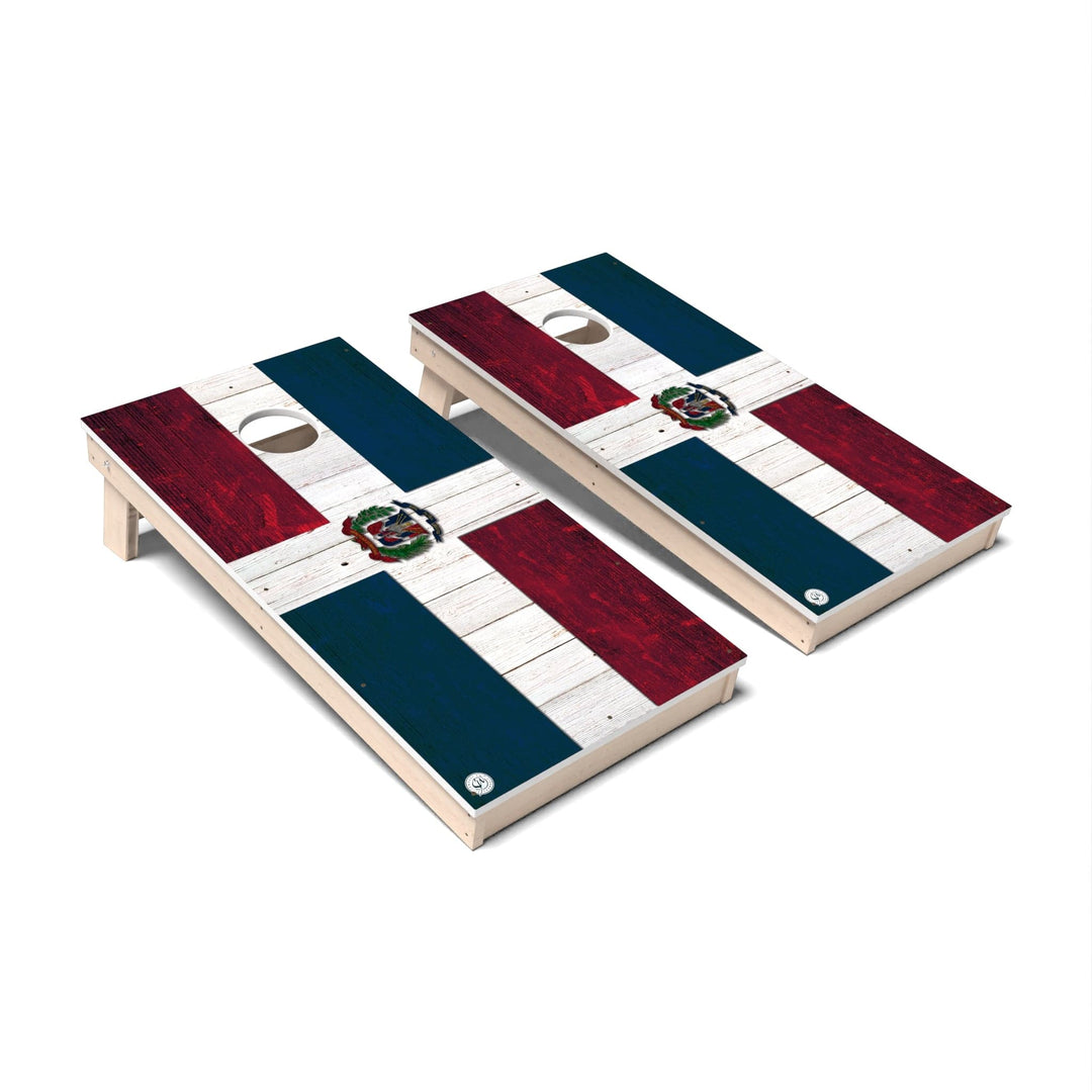 Slick Woody's Cornhole Co. Cornhole Board Dominican Republic International Flag Cornhole Boards - All Weather