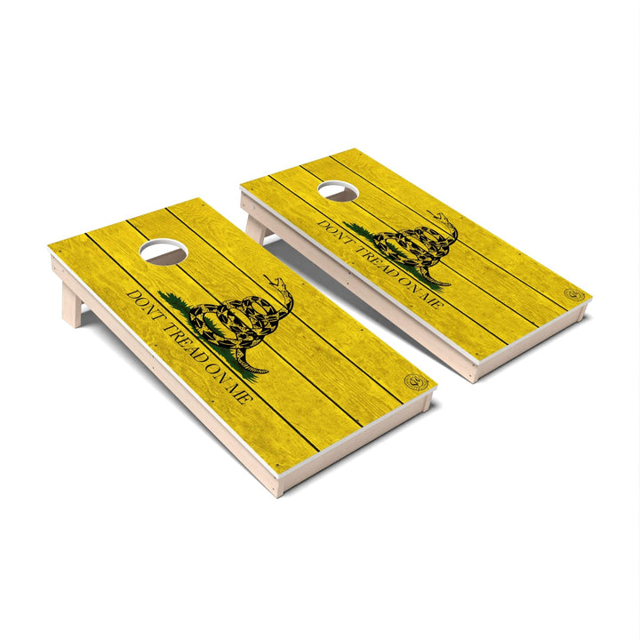 Slick Woody's Cornhole Co. Cornhole Board Don't Tread on Me Patriotic Cornhole Boards - All Weather