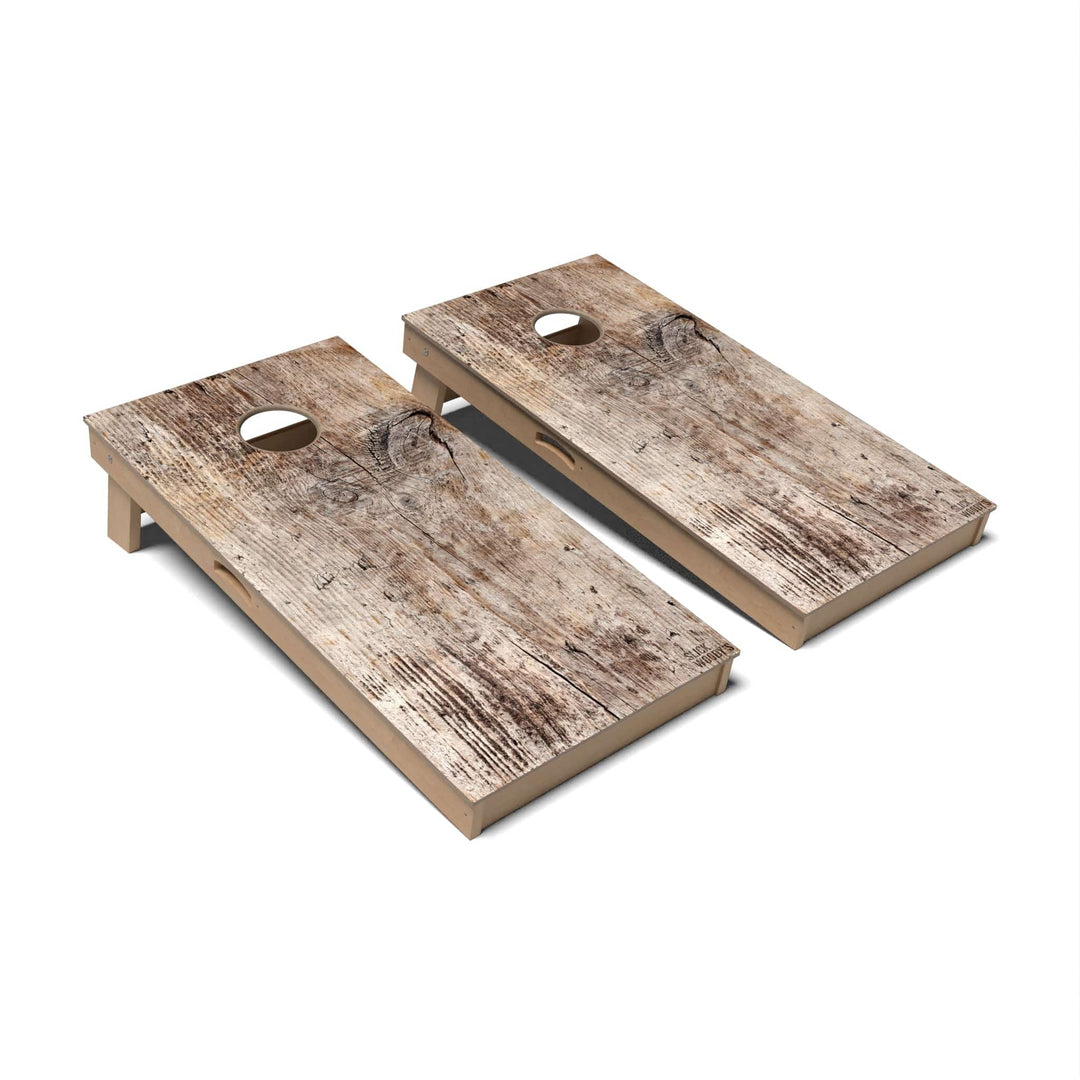 Slick Woody's Cornhole Co. Cornhole Board Driftwood Rustic Wood Cornhole Boards - Professional Signature
