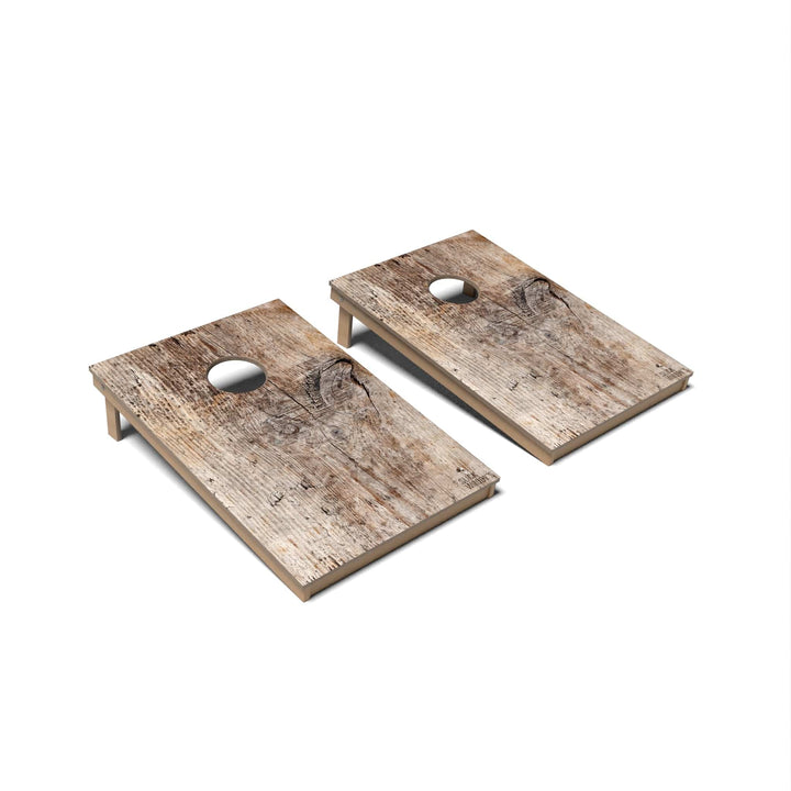 Slick Woody's Cornhole Co. Cornhole Board Driftwood Rustic Wood Cornhole Boards - Tailgate