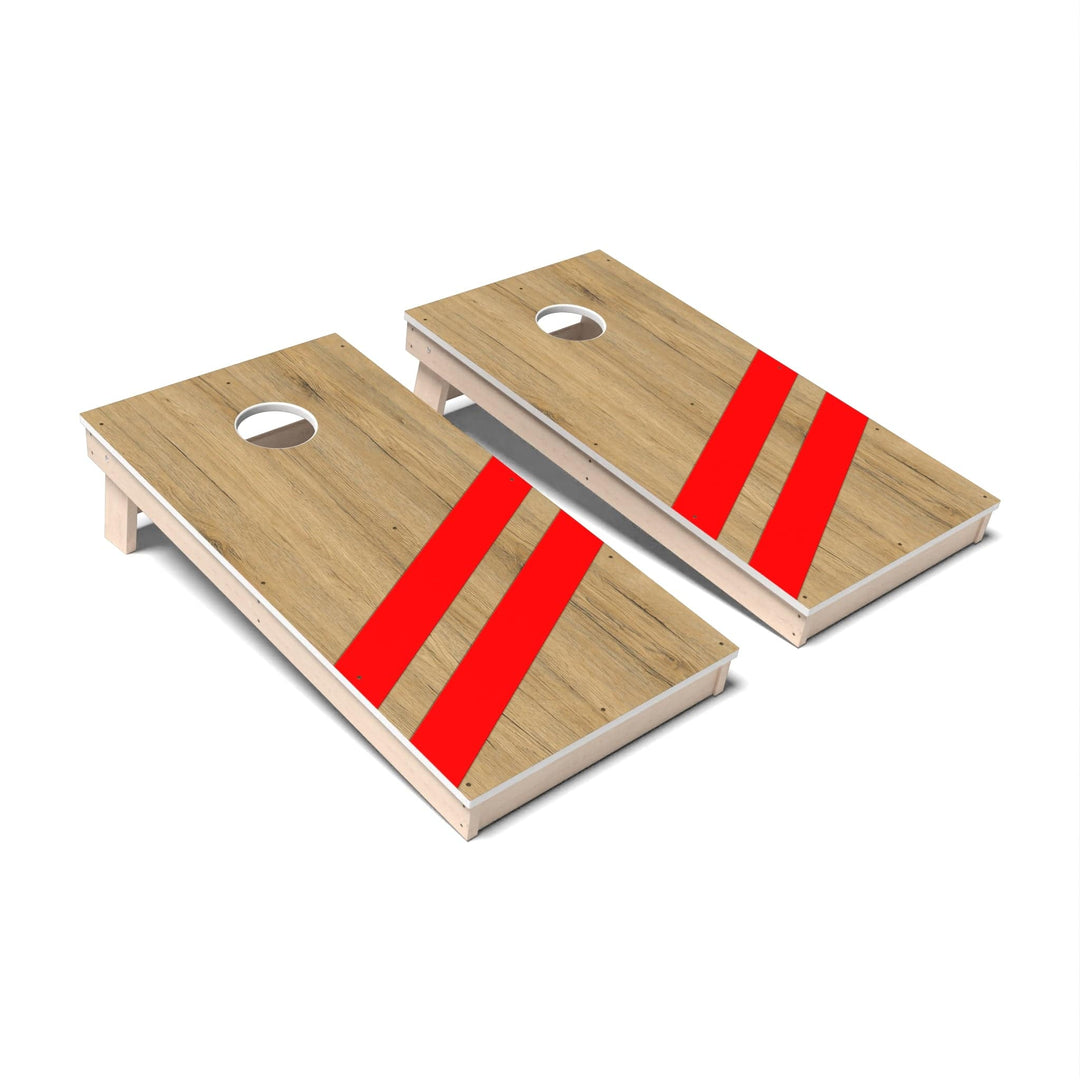 Slick Woody's Cornhole Co. Cornhole Board Flame Red Angled Surf Cornhole Boards - All Weather