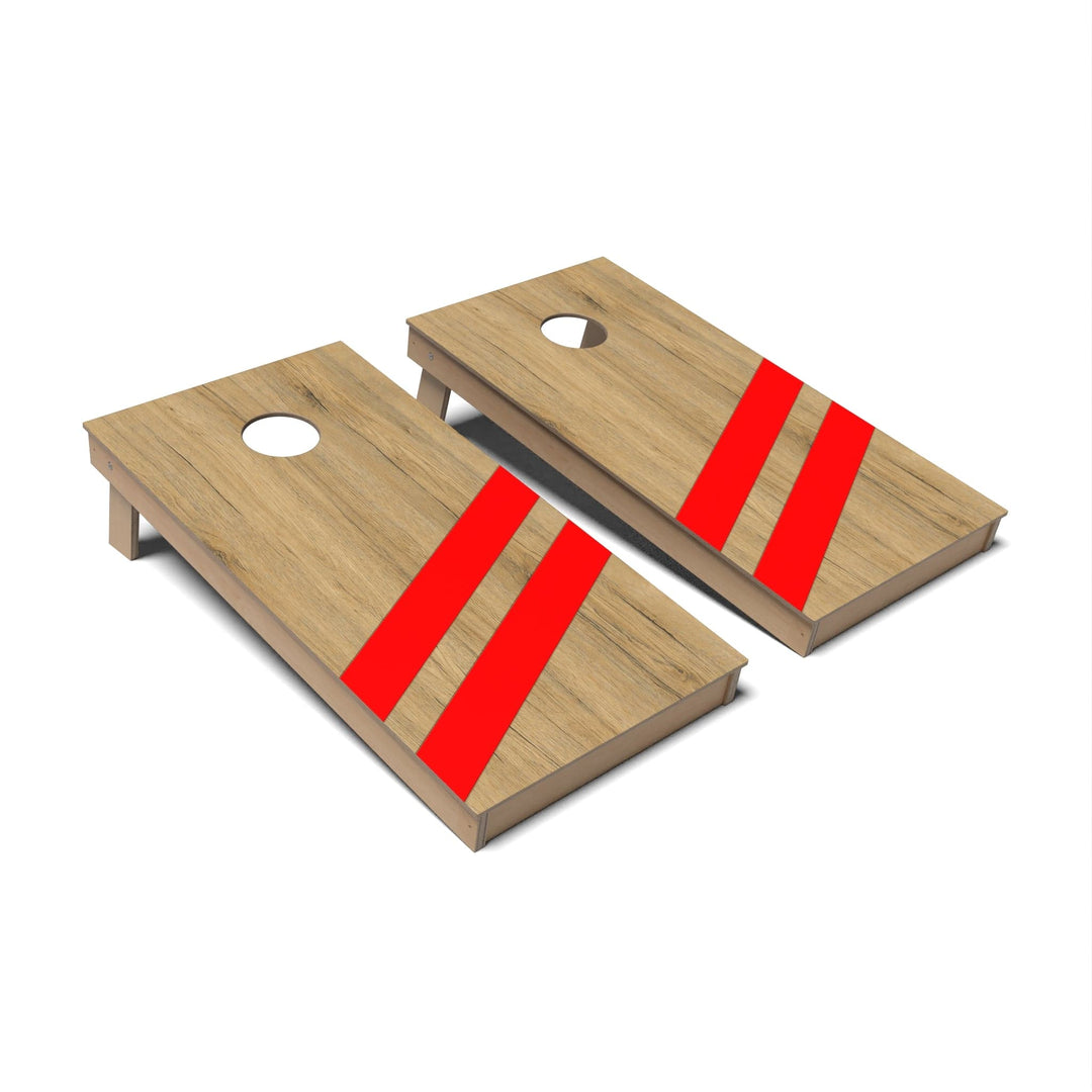 Slick Woody's Cornhole Co. Cornhole Board Flame Red Angled Surf Cornhole Boards - Backyard