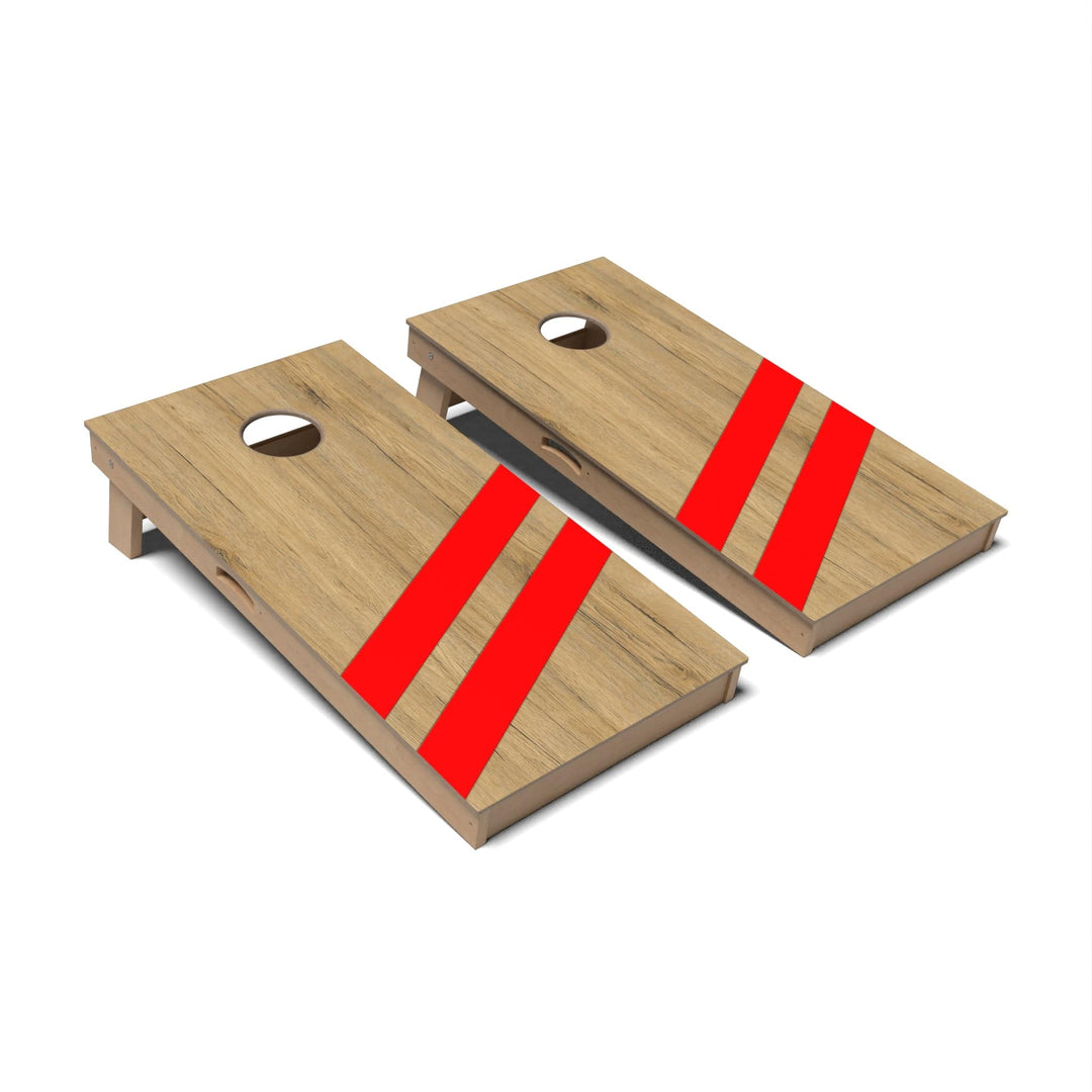 Slick Woody's Cornhole Co. Cornhole Board Flame Red Angled Surf Cornhole Boards - Professional Signature