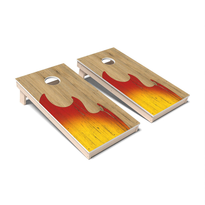 Slick Woody's Cornhole Co. Cornhole Board Flame Surf Cornhole Boards - All Weather