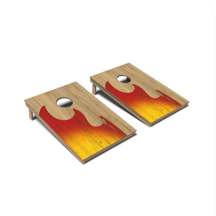 Slick Woody's Cornhole Co. Cornhole Board Flame Surf Cornhole Boards - Tailgate